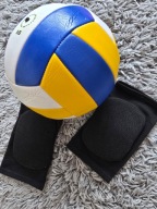 SIATKÓWKA ZESTAW: PIŁKA I NOWE OCHRANIACZE NA KOLANA