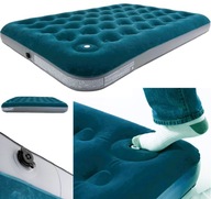 Materac Dmuchany Riwall Dwuosobowy Welurowy 191 x 137 x 23 cm z pompą 350kg