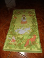 Ścierka kuchenna , dziewczynka i gąski