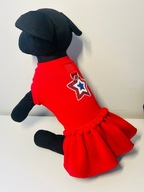 Urocza ciepla sukienka dla psa typu york maltanczyk M