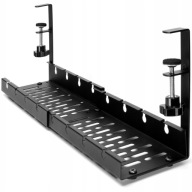 MASKOWNICA KABLI ORGANIZER NA KABLE UCHWYT PÓŁKA REGULOWANA POD BIURKO BLAT