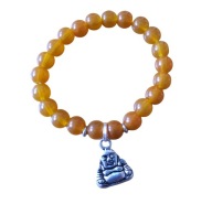 Bransoletka ze szklanych koralików "Budda"