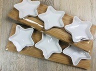 Miseczki x 3 Przekąski przystawki tapas na desce