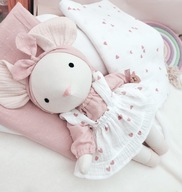 Lalka tilda szmacianka przytulanka Myszka maskotka handmade 38cm rękodzieło