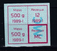 Karta zaopatrzenia, reglamentacja, "MC" , 01 1989 /SZP1/