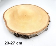 Plaster drewna suchy krążek drewniany Brzoza 25cm Suche plastry 25 cm