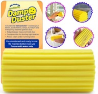 SCRUB DADDY GĄBKA KUCHENNA ŻÓŁTA ZBIERA KURZ DO CZYSZCZENIA DAMP DUSTER