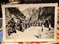 Zandarmeria Wojskowa na motocyklach NORTON - Rajd w Apeninach 1946 ITALIA