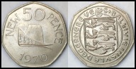MNB - GUERNSEY 50 Nowych Pensów 1970 # st 1