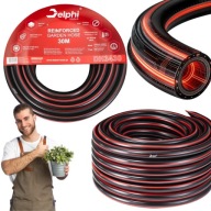 WĄŻ OGRODOWY 3/4" 30M ZBROJONY GUMOWY 4 WARSTWY DO PODLEWANIA ROŚLIN