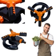 ZRASZACZ OGRODOWY OBROTOWY 3-RAMIENNY REGULOWANY BRADAS Black Line