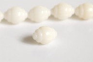 KORAL NATURALNY koralowiec Biały Oliwka rzeźbiona