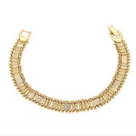 63471 BRANSOLETKA 18K POZŁACANA 18 CM 10 MM samo "złoto"