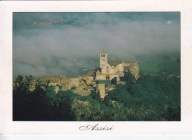 WŁOCHY - ASSISI - ASYŻ - BAZYLIKA ŚW. FRANCISZKA - Z LOTU PTAKA - UNESCO