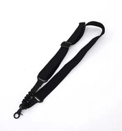 Zawieszenie jednopunktowy pas bungee nośny taktyczny do broni czarny