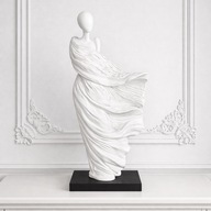 Figurka rzeźba kobieta nowoczesna biała ozdoba do salonu