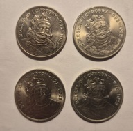 Cztery monety obiegowe Bolesław I Chrobry