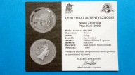 certyfikat PTAK KIWI NOWA ZELANDIA 2008 SREBRO