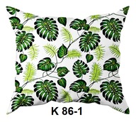 Poszewka z kory 40x40 jasiek z bawełny gofrowanej K 86-1 liście palmy z jas