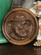 PŁASKORZEŻBA OZDOBNY TALERZ NA ŚCIANĘ