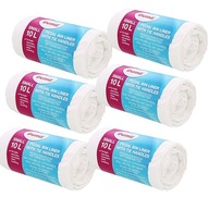 Worki Na Śmieci Uniwersalne 10L DUMIL Białe z Uchwytem Małe 180 sztuk 35x45