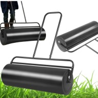 Stalowy walec ogrodowy do trawy 63L czarny