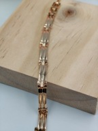 Bransoletka męska / damska pozłacana 18k złotem złote ogniwa