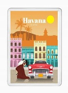 HAVANA CUBA magnes pamiątkowy na lodówkę akrylowy