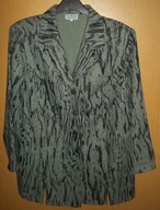 LADY BEXLEYS PIĘKNY ŻAKIET TUNIKA kolor zieleń + czerń 50 52