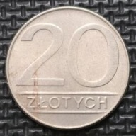 *P[0254] POLSKA 20 złotych 1987 Polska Rzeczpospolita Ludowa Orzeł