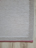 Prostokątny DYWAN boho scandi na drutach handmade