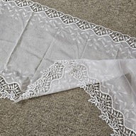 Markizeta nabłyszczana z gipiurą,biała,sz140cm x w0,60cm, 6x@