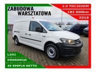 VOLKSWAGEN CADDY LONG 2.0TDi/102KM ZABUDOWA WARSZTATOWA CZUJNIKI TEMPOMAT