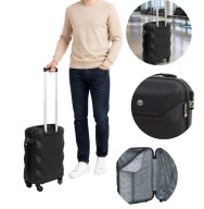 Gravitt WALIZKA TWARDA WYTRZYMAŁA kabinowa ABS 951G/m/black 30 l PORĘCZNA