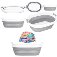DUŻA MISKA SILIKONOWA SKŁADANA KOSZ NA PRANIE SKŁADANY WANIENKA OKRĄGŁA 25L