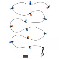 IKEA SOLVINDEN łańcuch świetlny LED girlanda żarówki kolorowa zewnętrzna