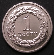 Polska 1 złoty 2010 - z oryginalnego woreczka bankowego NBP - stan 1 -