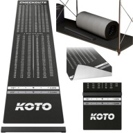 MATA OCHRONNA DO DARTA KOTO ZWIJANY CZARNY DYWAN CHECKOUT 285 X 60CM + OCHE