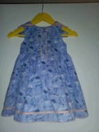 TU piękna sukienka z kołnierzykiem 74/80