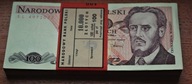 Banknot 100 zł. z 1986 r. seria SL z paczki