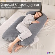 Poduszka Dla Kobiet W Ciąży Do Spania Typu J XXL 70x145 cm - PIĘKNY CZAS
