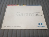 Hyundai Trajet 2001 Książka Gwarancyjna / Serwisowa Austria