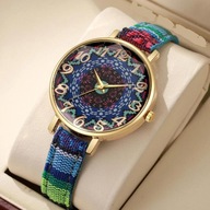 Zegarek damski kolorowy w stylu boho CLZ55