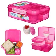 ŚNIADANIÓWKA SISTEMA DO SZKOŁY PRACY LUNCHBOX SOS LUNCH 1650 ML RÓŻOWY