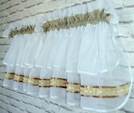 zazdrostki Kropki Beż roletki firany firanki