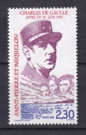Wyspy św Piotra** Generał de Gaulle Mi 595