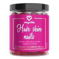 Suplement diety MyVita Hair Skin Nails 60 sztuk biotyna żelki 60 szt.