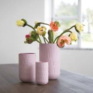 KAHLER Kähler WAZON LOVE SONG DENMARK UNIKAT pudrowy BISKWIT porcelana