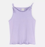 Bawełniana Fioletowa Bluzka na Ramiączkach / Top – Rozmiar 110 / 5 lat