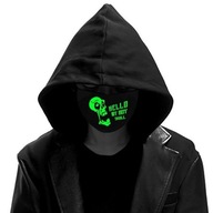 ŚWIECĄCA MASKA CZASZKA CZACHA OCHRONNA ANTYSMOGOWA